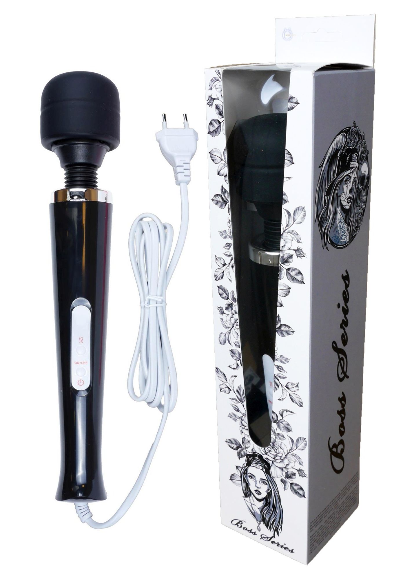 Stymulator-Magic Massager Wand Cable 110-240V Black 10 Function - obrazek 2