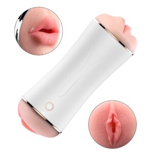 Masturbator – B – Series – Vibrating Masturbation Cup USB 10 function + Interactive Function / Double Ends